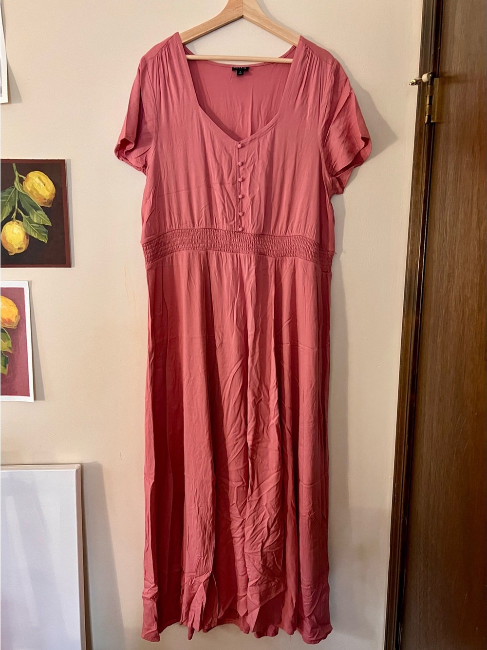 torrid Dusty Rose Double Slit Front Maxi Dress